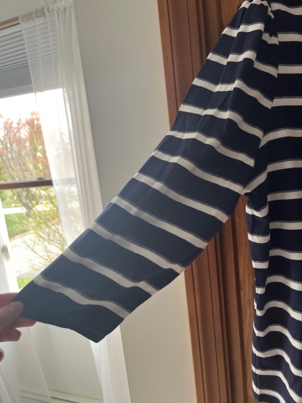 U.S. Polo Assn. Navy & White Striped Top with Red Emblem Sz. XL - Picture 5 of 8